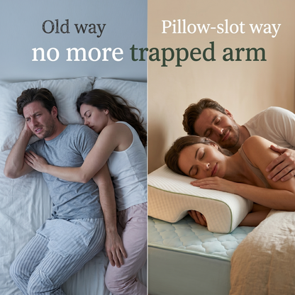 Couples Pillow with Arm Support Cutout