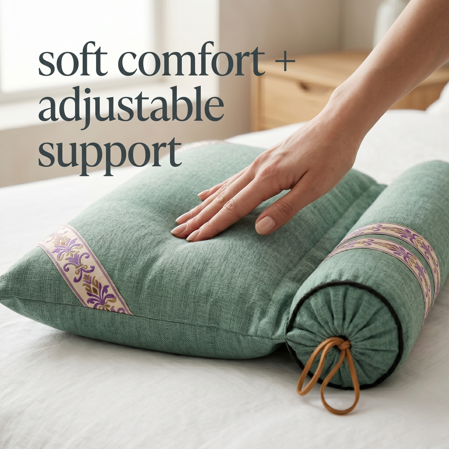 Convertible Sleep Support Pillow for Adjustable Comfort