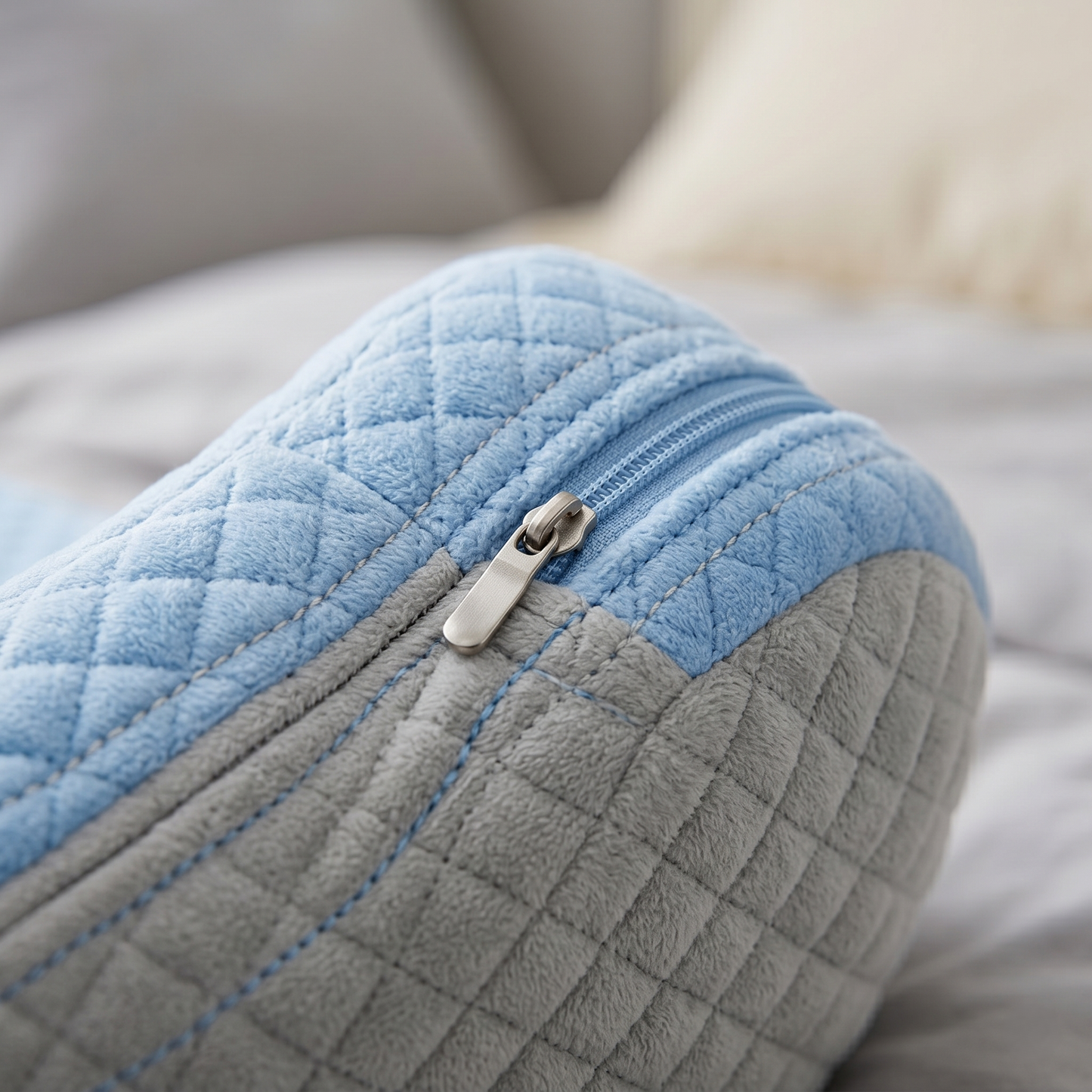 Ergonomic Wedge Backrest Pillow for Sitting & Reading – Structured Support Cushion for Bed, Sofa & Lounge Comfort