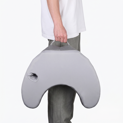 Ergonomic Lap Desk Pillow with Arm Support, Cup Holder & Side Pockets