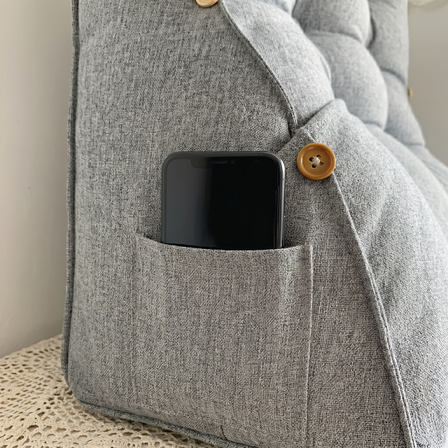 Tufted Reading Backrest Cushion Pillow