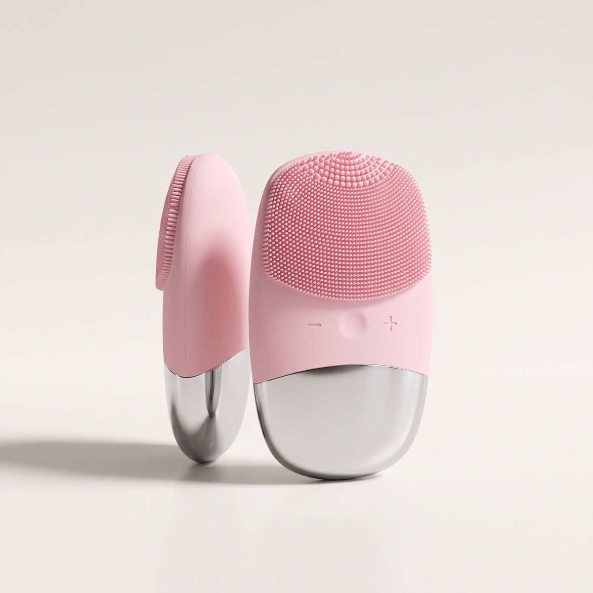 Sonic Silicone Facial Cleansing Brush with Dual-Surface Design