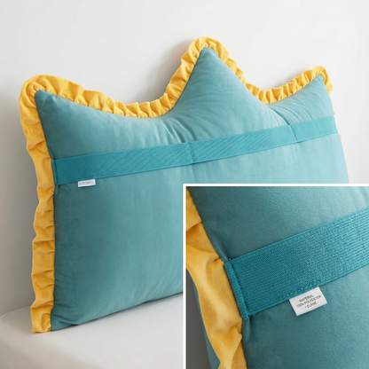 Kovelli™ Plush Tufted Headboard Pillow Backrest Cushion