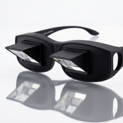Prism Reading Glasses For Lying Down – Hands-Free Bed Reading & Viewing Glasses