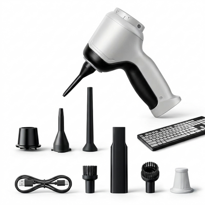 Cordless Precision Cleaning Tool – Compact Handheld Vacuum & Air Blower for Desks & Devices
