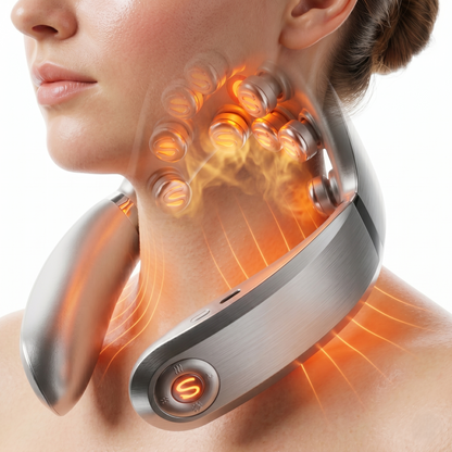 Smart Heated Neck Massager With Deep Relaxation Technology