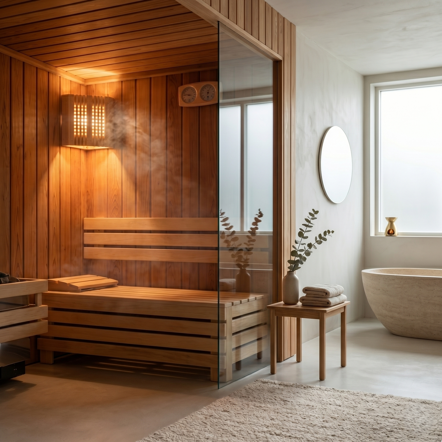Kovelli™ Wooden Sauna Light Cover For Warm Ambient Sauna Lighting
