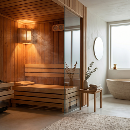Kovelli™ Wooden Sauna Light Cover For Warm Ambient Sauna Lighting