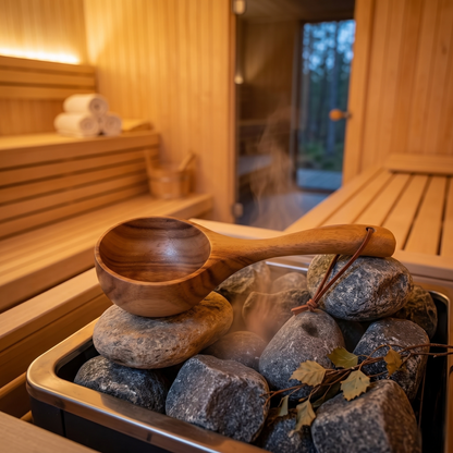 Kovelli™ Wooden Sauna Water Ladle For Steam & Sauna Rituals