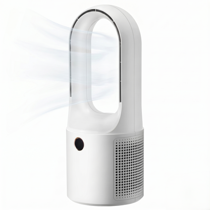 Bladeless Personal Cooling Tower – Quiet Airflow Comfort for Home & Workspace
