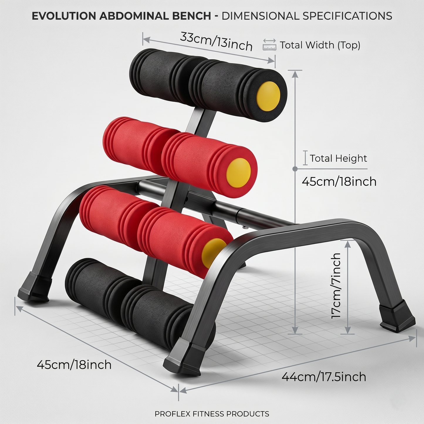 Adjustable Back Stretch & Core Training Bench for Home Mobility & Flexibility