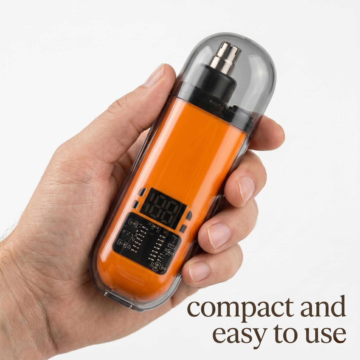 Rechargeable Precision Nose & Ear Trimmer with LED Display