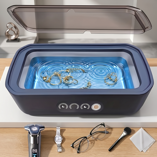 Ultrasonic Jewelry & Glasses Cleaner – Precision Deep Cleaning Device for Everyday Essentials