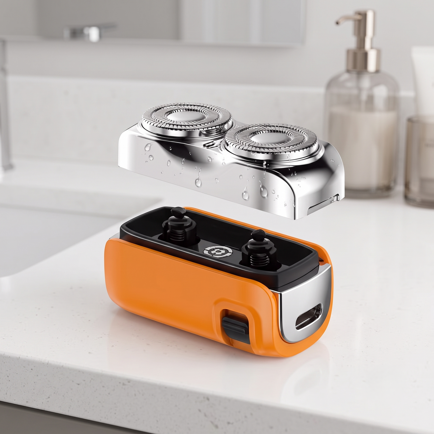 Mini Twin-Blade Rechargeable Electric Travel Shaver