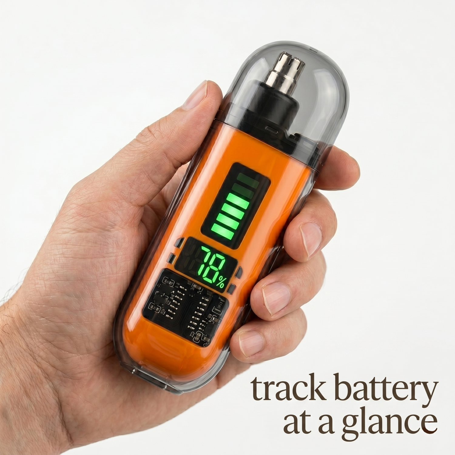 Clear battery visibility