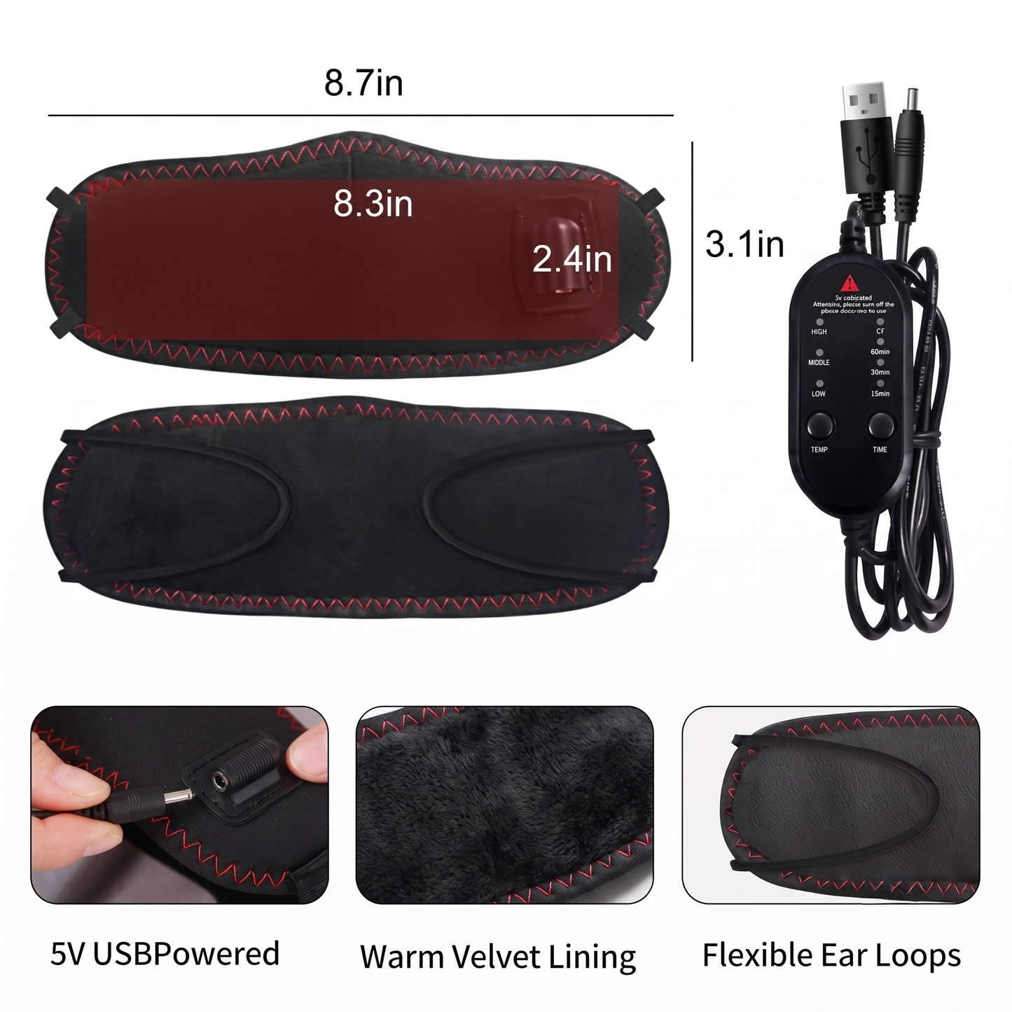 Heated Comfort Mask for Relaxation & Warmth