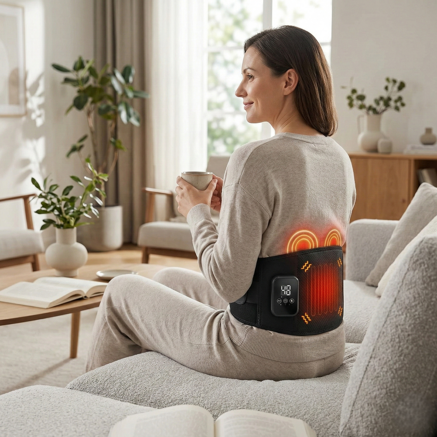 Cordless Heated Waist Belt Massager