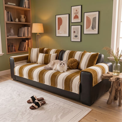 Plush Anti-Slip Sofa Cushion Mat for Seats & Backrests