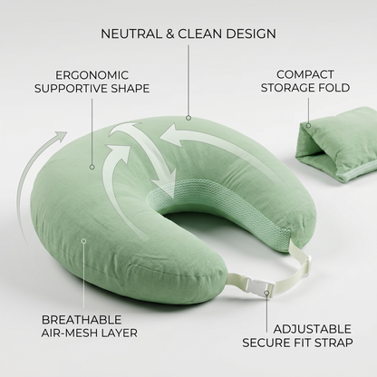 Adjustable Ergonomic Nursing Pillow with Portable Support Cushion