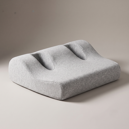 Ergonomic Memory Foam Pillow with Dual Ear Openings