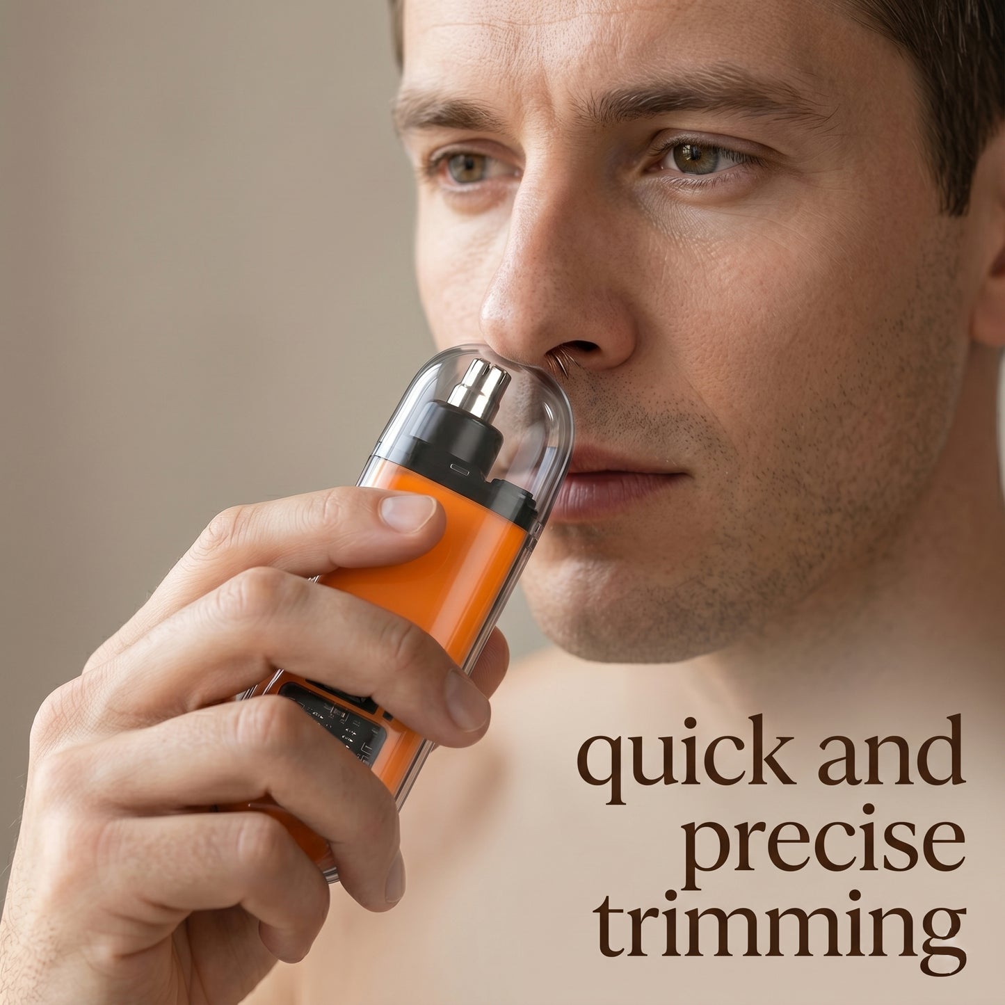 Rechargeable Precision Nose & Ear Trimmer with LED Display