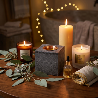 Natural Granite Essential Oil Holder For Sauna & Spa Rituals
