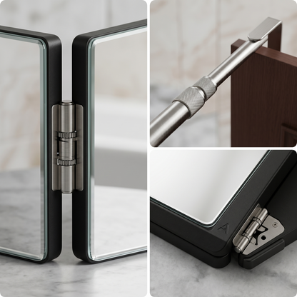 360° Folding Mirror – Full View Grooming & Self-Care Mirror