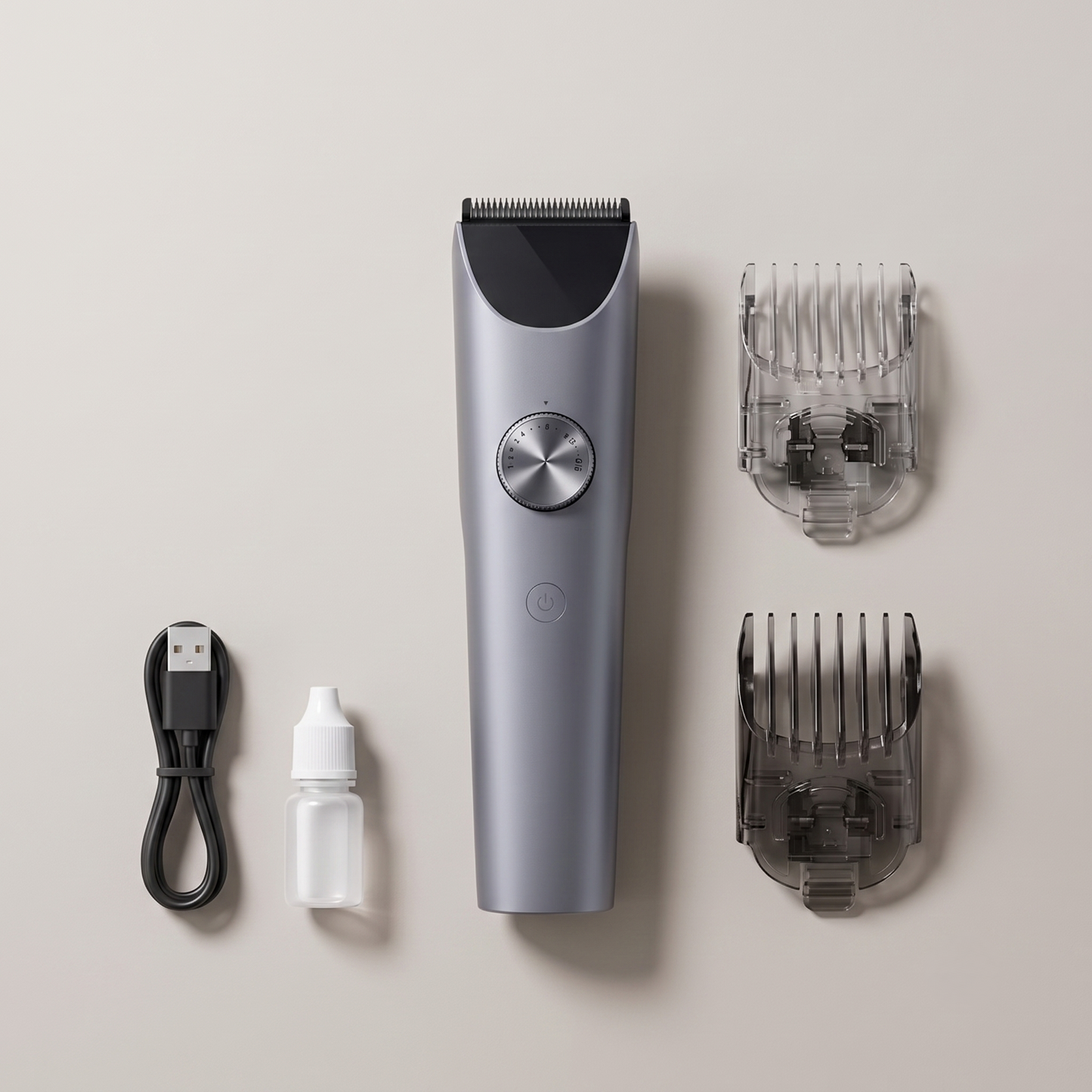 Cordless Waterproof Hair Clipper with Adjustable Length Control