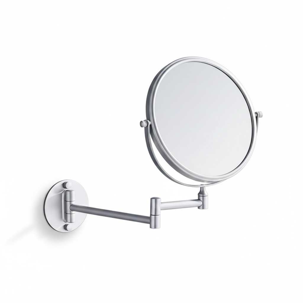Wall-Mounted 3X Vanity Mirror for Clear, Close-Up Grooming