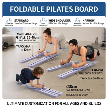 Foldable Pilates Board | At-Home Core & Resistance Training System