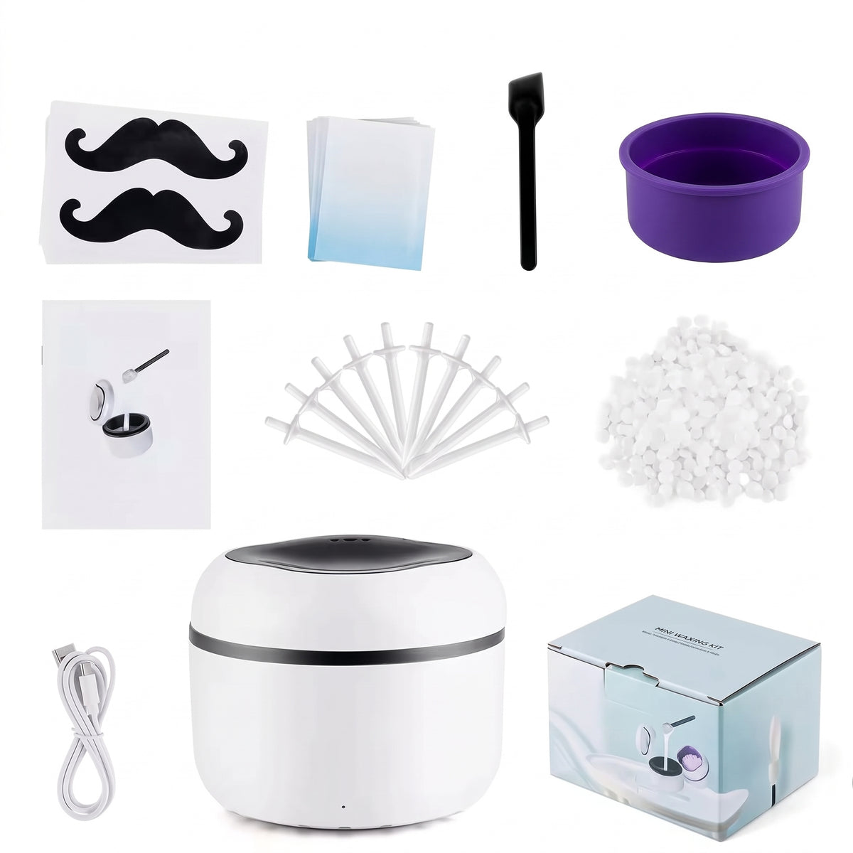 Mini Silicone Bowl Wax Warmer for Face, Nose & Ear Grooming