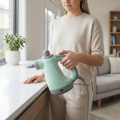 Precision Handheld Steam Cleaner for Tile, Grout & Hard-to-Reach Surfaces