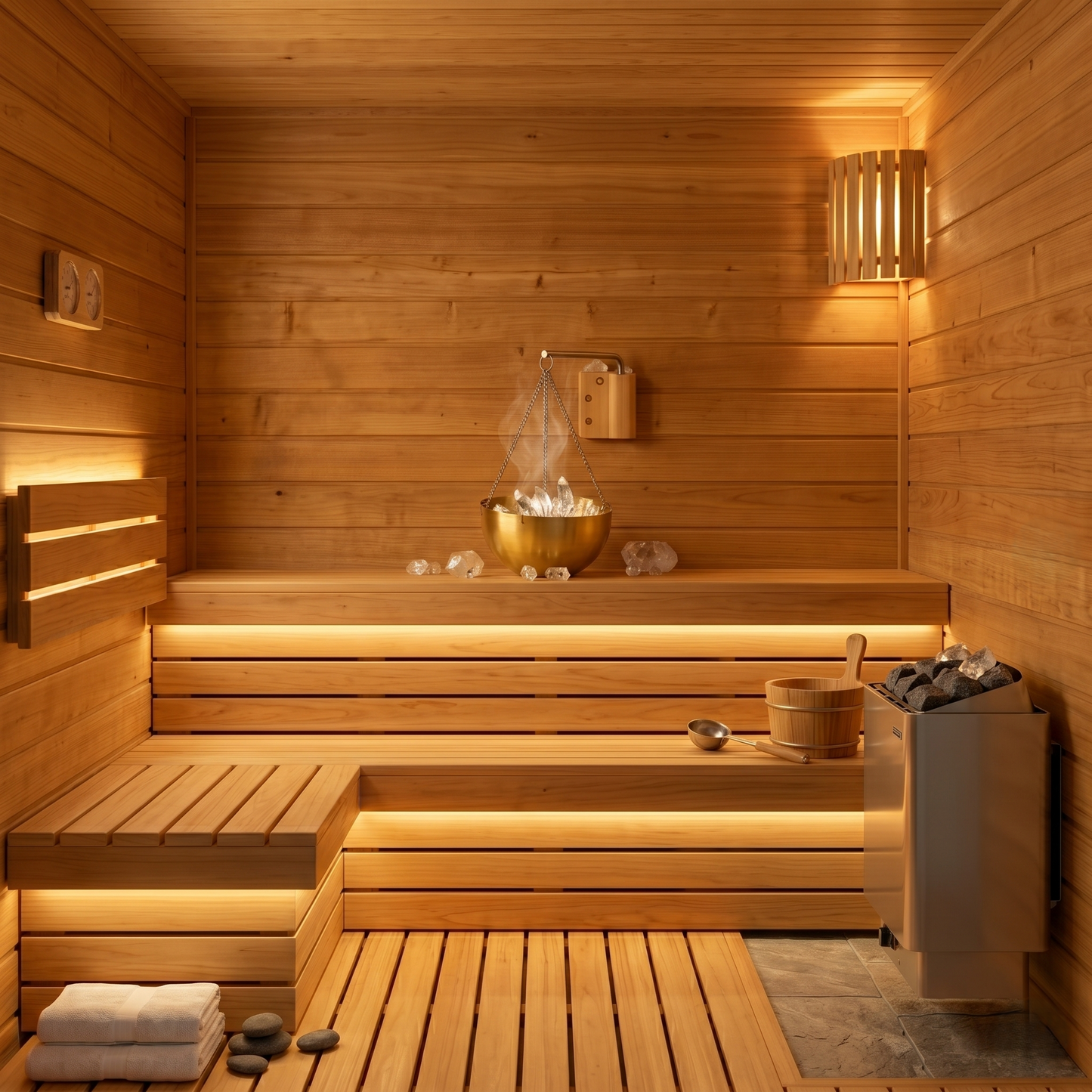 Premium Stainless Steel Sauna Aromatherapy Hanging Oil Bowl