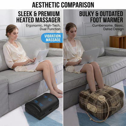 Kovelli Memory Foam Heated Vibration Foot Cushion