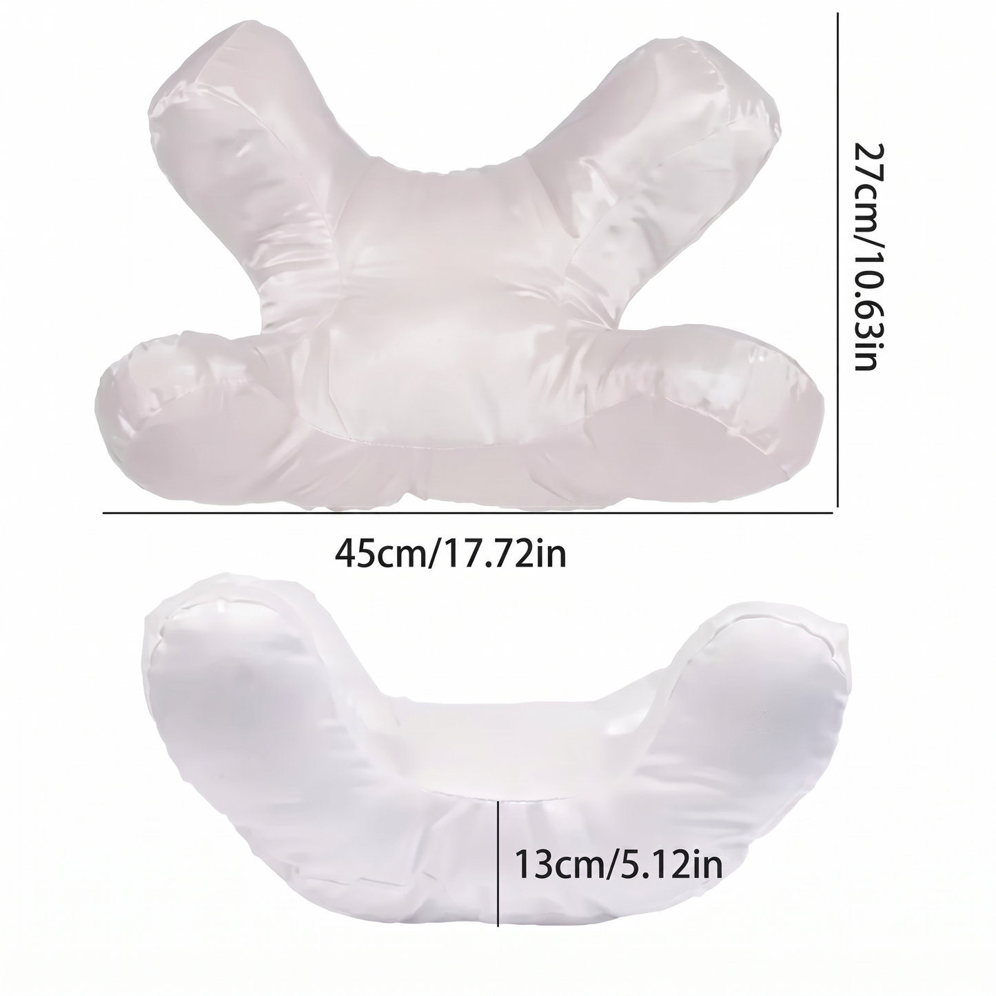 Ergonomic Side Support Pillow for Elevated Rest