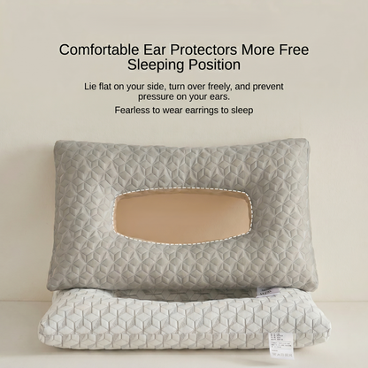 Contour Ear Relief Side Sleeper Pillow with Pressure-Free Ear Opening