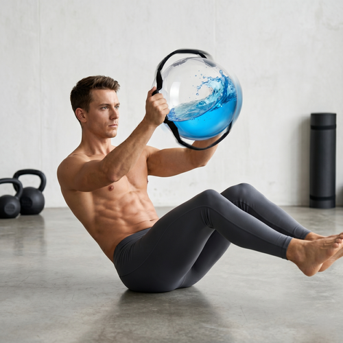 Water-Filled Stability Strength Ball for Core Training, Balance & Functional Fitness