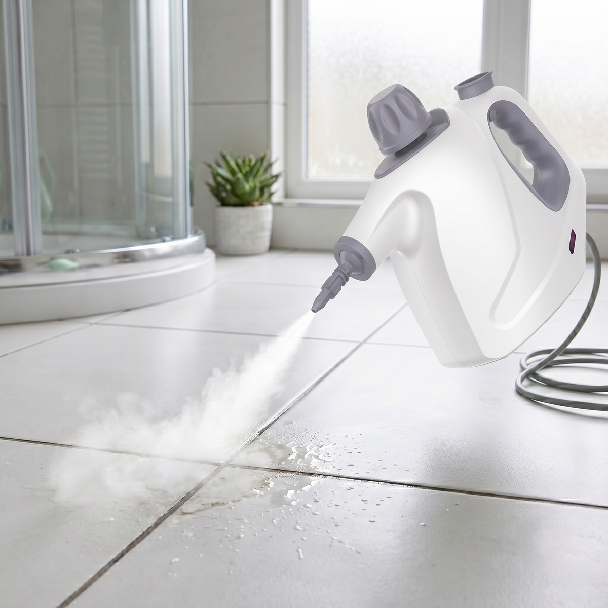 Precision Handheld Steam Cleaner for Tile, Grout & Hard-to-Reach Surfaces