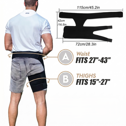 Hip Support Wrap for Thigh, Hamstring & Groin
