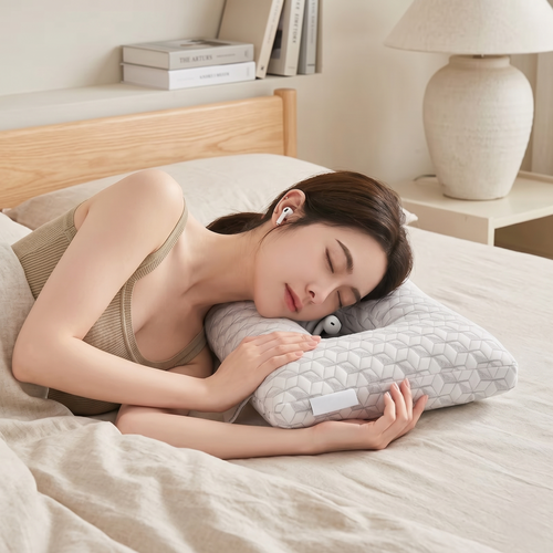 Contour Ear Relief Side Sleeper Pillow with Pressure-Free Ear Opening
