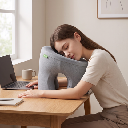 Ergonomic Memory Foam Desk Nap Pillow with Arm Opening