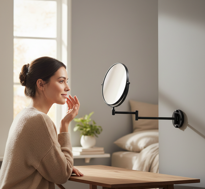 Wall-Mounted 3X Vanity Mirror for Clear, Close-Up Grooming