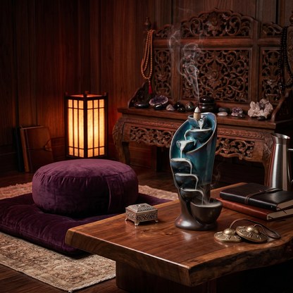 Waterfall Incense Burner for Relaxing Home Ambience