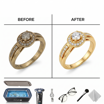Ultrasonic Jewelry & Glasses Cleaner – Precision Deep Cleaning Device for Everyday Essentials