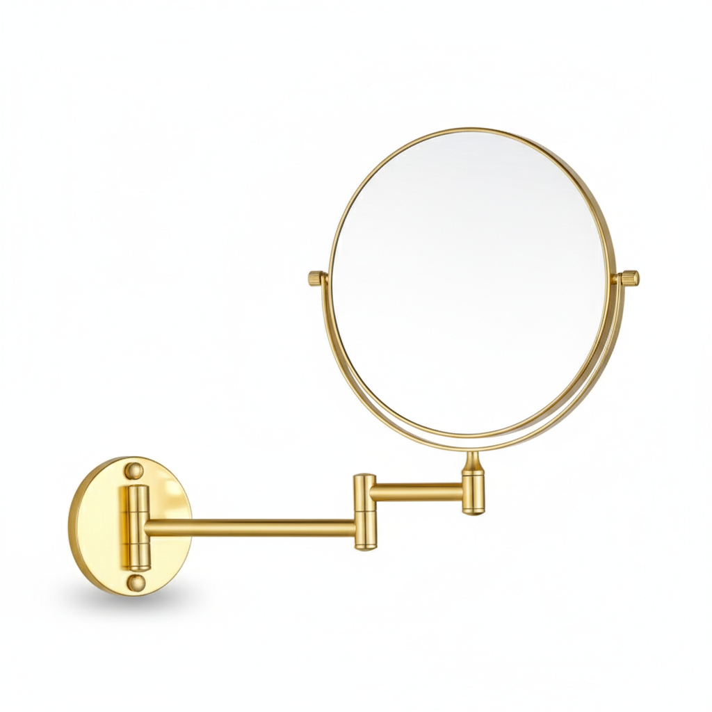 Wall-Mounted 3X Vanity Mirror for Clear, Close-Up Grooming
