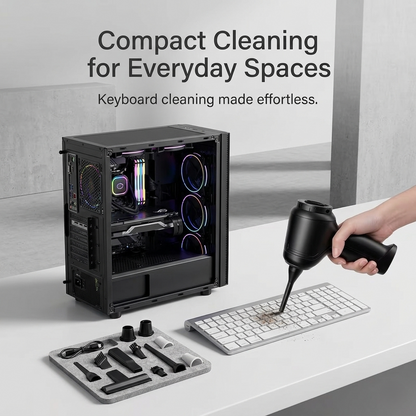 Cordless Precision Cleaning Tool – Compact Handheld Vacuum & Air Blower for Desks & Devices