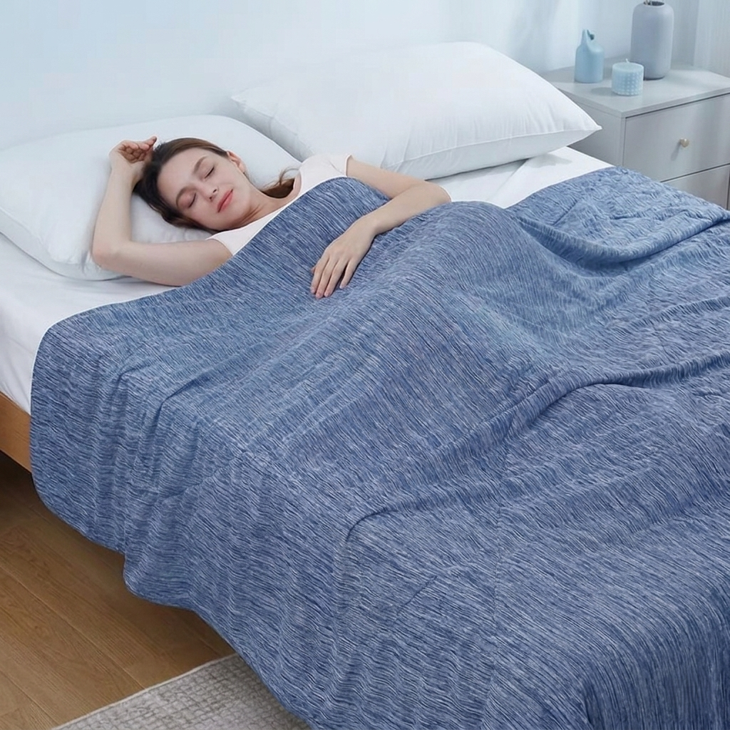 Cooling Blanket – Lightweight Breathable Throw for Hot Sleepers & Warm Nights