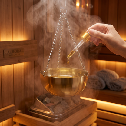 Premium Stainless Steel Sauna Aromatherapy Hanging Oil Bowl
