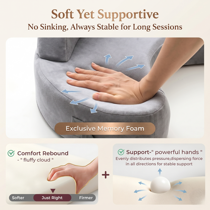 Ergonomic Feeding Support Pillow for Comfortable Holding