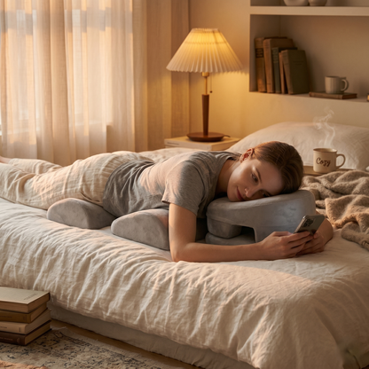 Face-Down Comfort Support Pillow – Ergonomic Chest & Neck Alignment Design